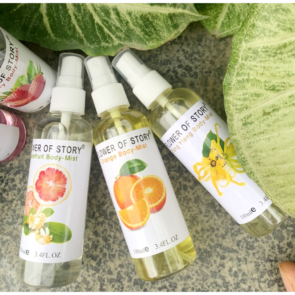 1chai Xịt Thơm 2in1 Body Và Xịt Thơm Phòng Hương Hoa Quả Flower Of Story 100ml