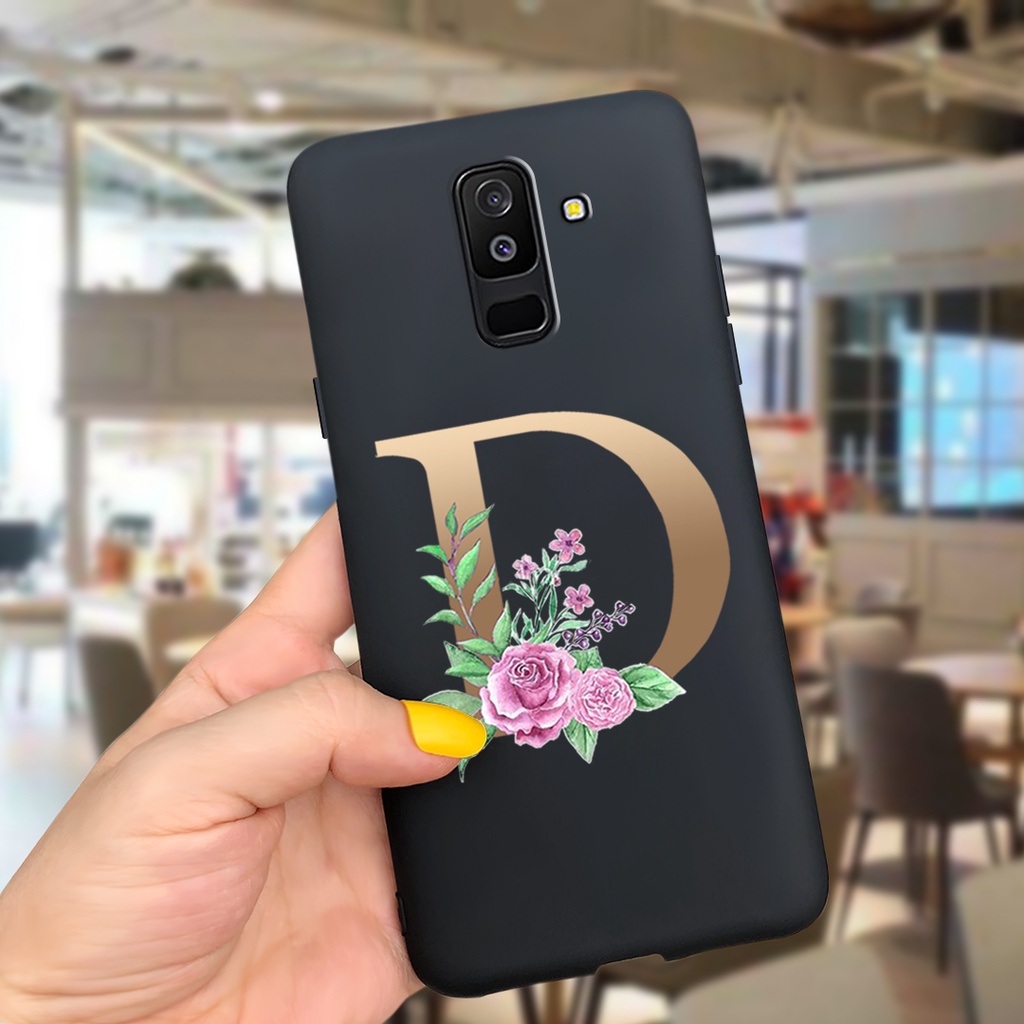 Ốp Điện Thoại Silicon Mềm In Chữ Initial Samsung Galaxy A6 +  / A6 2018 Samsung A6Plus A 6 SM-A605G A600F