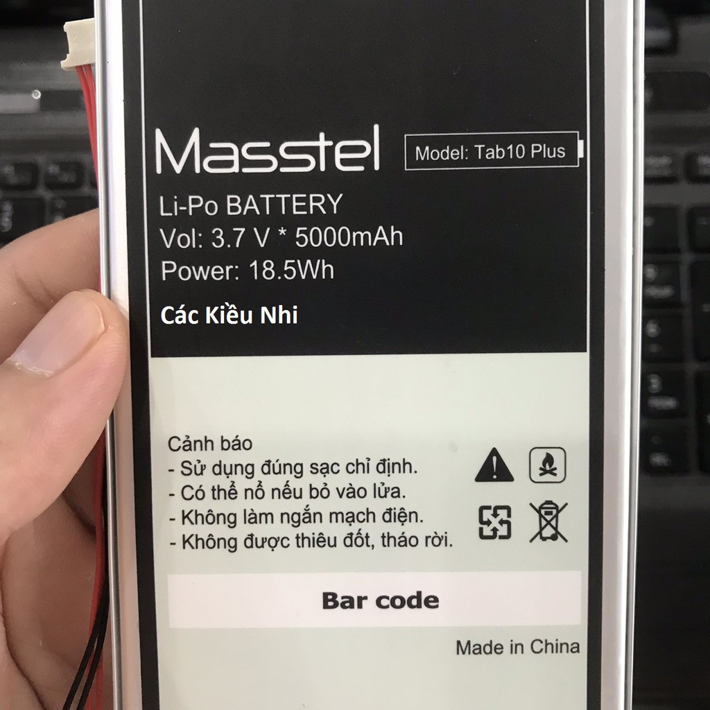 Pin Masstel Tab10 Plus | Tab 10 Plus | Tab10 Pro | Tab 10 Pro | zin hãng 5000mAh 3.7V 18.5Wh