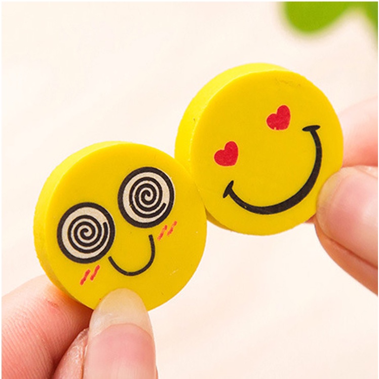 Cục tẩy mặt cười cho  bé nhiều hình thú vị - quà tặng cho bé mẫu giáo