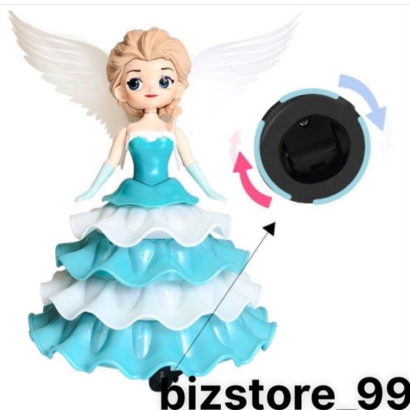 Đồ chơi Búp bê Công Chúa Elsa, Bạch Tuyết xoay vòng có nhạc Váy Tầng Xinh Xắn