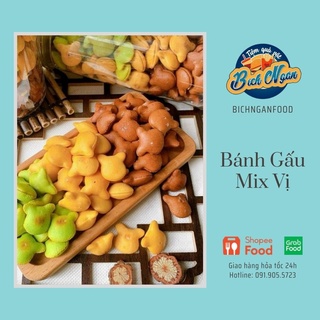 Bánh gấu truyền thống - bánh gấu mix vị 400g thơm ngon bổ dưỡng hàng đặc biệt