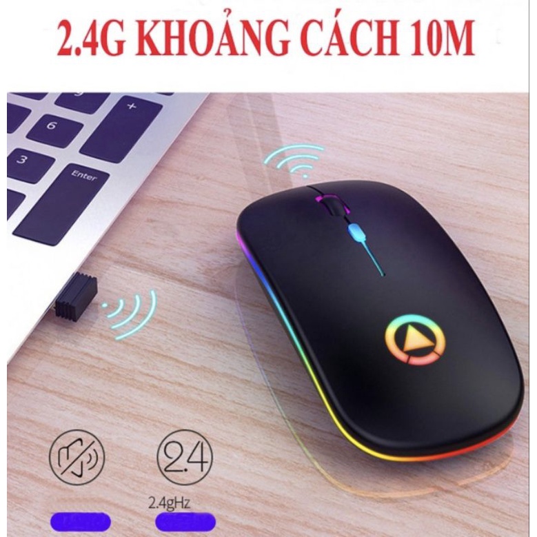 Chuột không dây kết nối bluetooth a2 siêu êm siêu nhạy