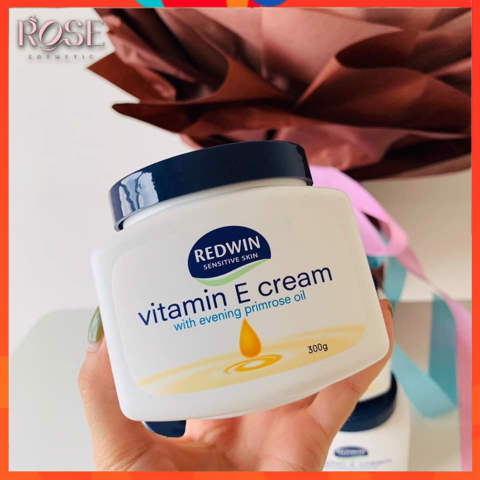 Kem Dưỡng Ẩm Da Redwin Vitamin E Cream ⚡⚡ Úc - Kem Đa Năng Body Giúp Dưỡng Da Hết Khô, Nứt Nẻ Toàn Thân 300G
