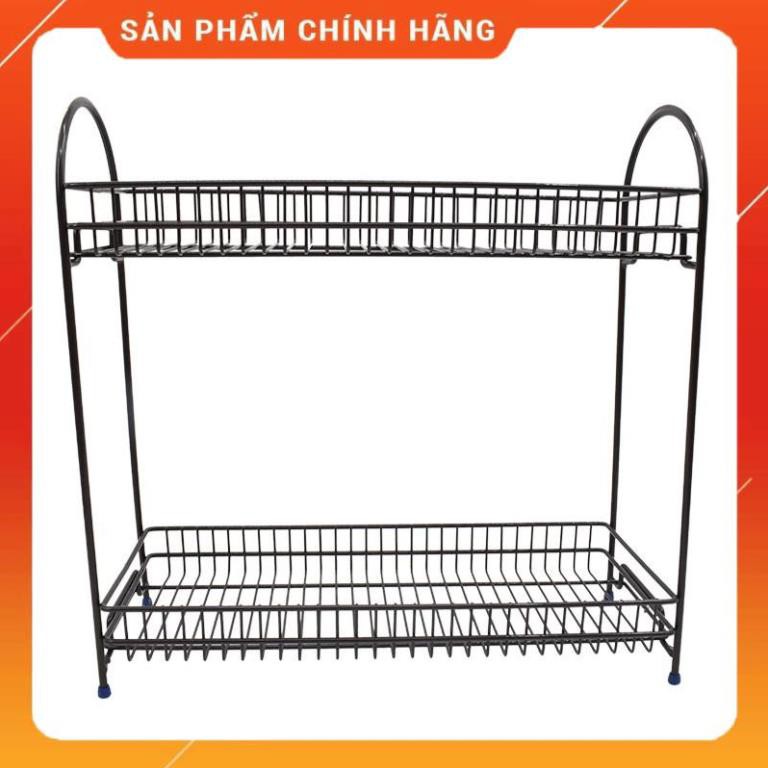 CHÍNH HÃNG -  Kệ inox 2 tầng bọc nhựa để đồ đa năng 2078,kệ 2 tầng để gia vị nhà bếp,để đồ phòng tắm