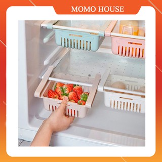 [Hàng Loại 1] Khay Rổ Nhựa Kéo Dài Đựng Thực Phẩm Trong Tủ Lạnh