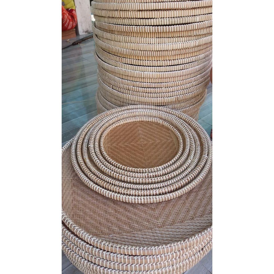 Mẹt Mây Tre Đan.Dùng để trang trí đồ ăn, sản phẩm chụp hình