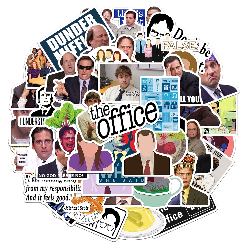 Bộ 10/50 Sticker Hoạt Hình Chống Thấm Nước