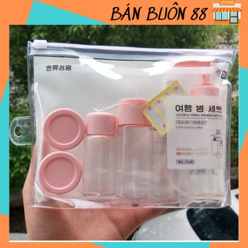 [❌ HÀNG LOẠI 1❌ ] BỘ CHIẾT MỸ PHẨM DU LỊCH 8 MÓN TIỆN ÍCH 88156