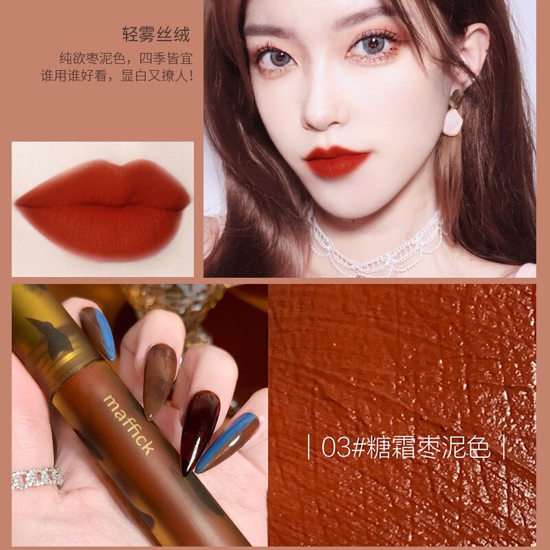 (Hàng Mới Về) Son Kem Lì Chống Nước Lâu Phai Thiết Kế Vỏ Son Họa Tiết Da Báo Độc Đáo | BigBuy360 - bigbuy360.vn