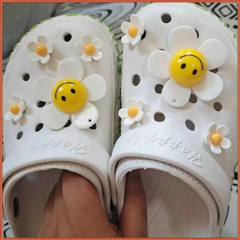 Set 8 Ghim Cài Trang Trí Giày Tạo Hình Hoa Hướng Dương/Quả Trứng/Hoa Hướng Dương Thời Trang Hàn Quốc Cho Nữ