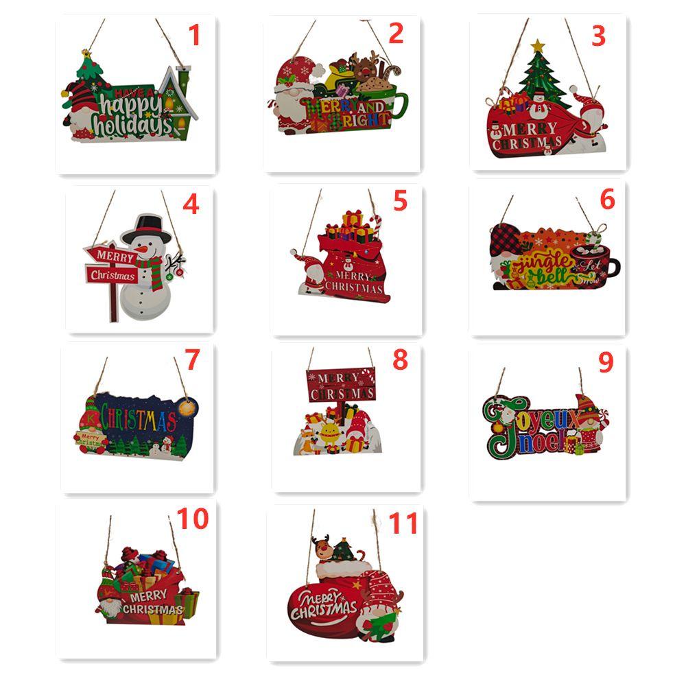 ESPO Phụ Kiện Treo Trang Trí Giáng Sinh Bằng Gỗ DIY