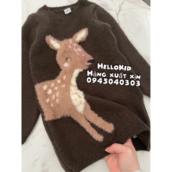 V31 - Váy len TU hươu nâu