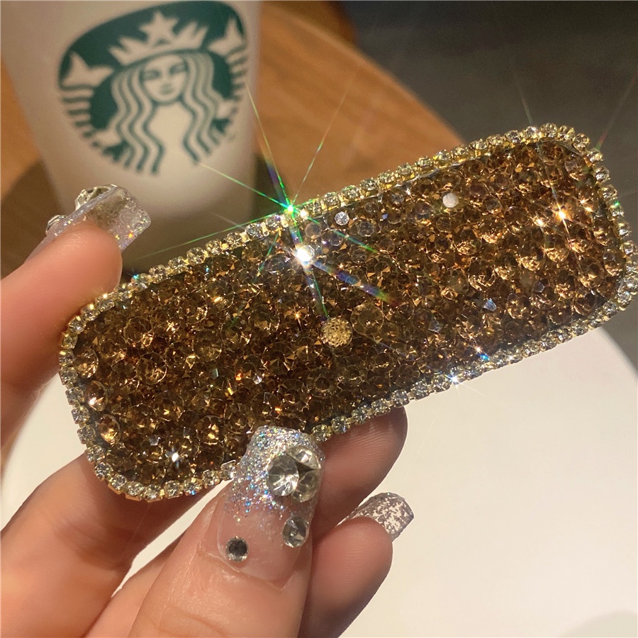 Kẹp tóc mái đính đá lấp lánh phong cách Hàn Quốc thời trang dành cho nữ