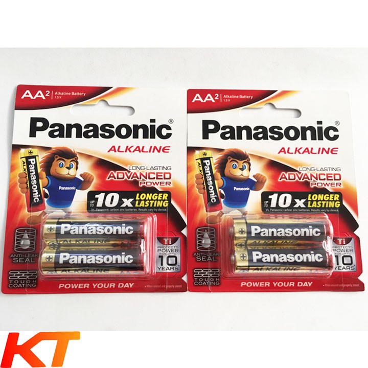 Pin AA Alkaline PANASONIC 1.5v vỉ 2 viên LR06T/2B