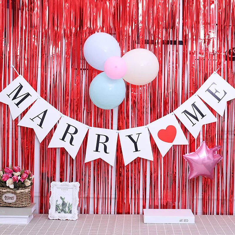 Dây Treo Trang Trí Chữ I Love you Marry Me