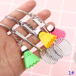 Móc khóa hình quả và vợt cầu lông xinh xắn dễ thương