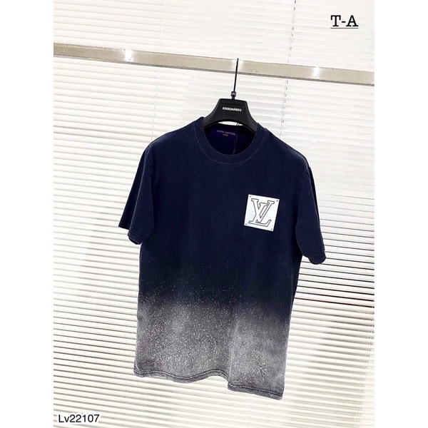 Áo Phông LV Nam Loang Cao Cấp Cực Hot - Áo Phông LV Nam In Logo Ở Ngực SPF