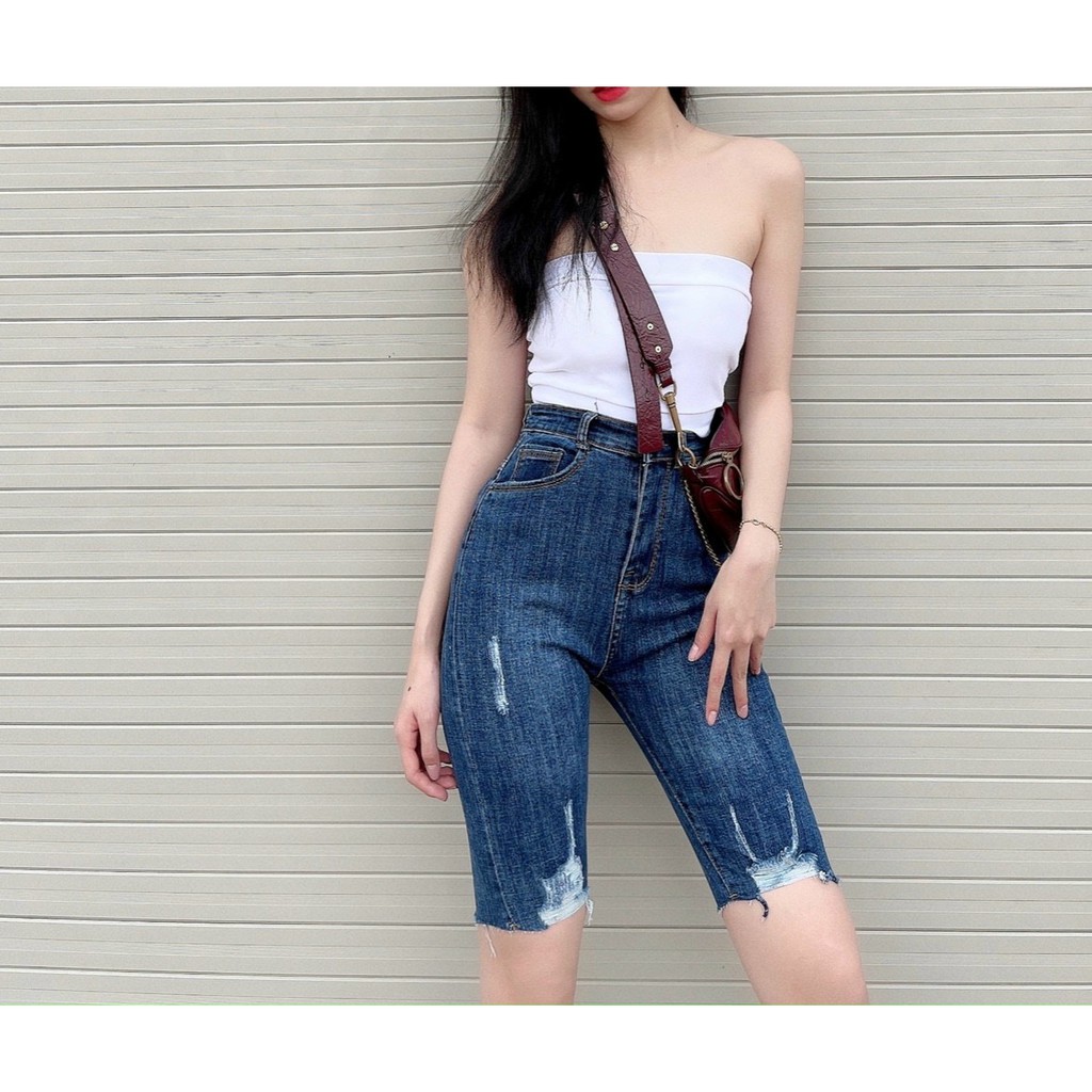 Quần jean ngố co giãn lưng cao QJ40 | BigBuy360 - bigbuy360.vn