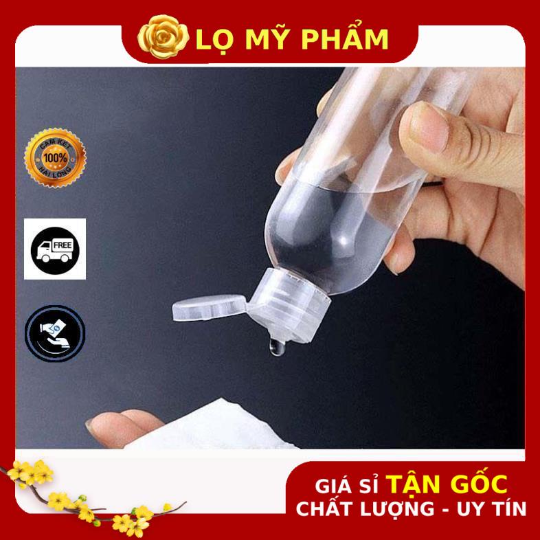 Chai Chiết Mĩ Phẩm ❤ GIÁ TỐT NHẤT ❤ [50ml,100ml] Chựa lọ nhựa pet nắp bật chiết mỹ phẩm, chiết gel , phụ kiện du lịch