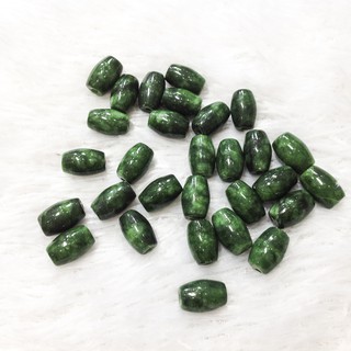 Hạt đá phong thủy dài dùng làm trang sức vòng tay xỏ vòng nhiều màu dễ thương