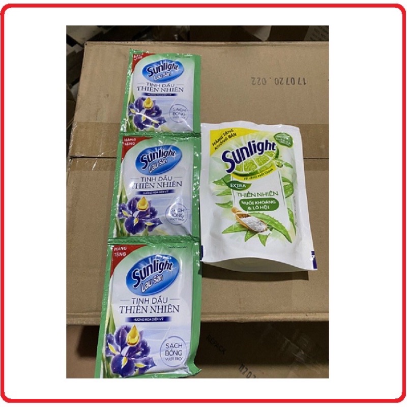 Combo 1 Túi Nước Rủa Chén Sunlight 120G & 3 Túi Nước Lau Sàn Sunlight 50G ( Hàng Khuyến Mãi ) Tùy Chọn Ngẫu Nhiên