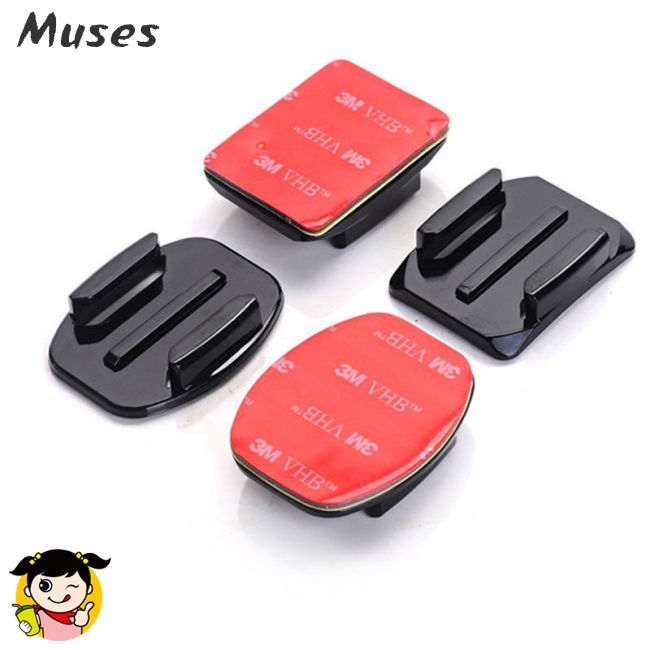 Muse07 Bộ đế dán mặt cong/mặt phẳng cho máy ảnh Gopro/gopro hero2 / gopro hero3/; gopro HD hero2/ gopro HD hero3/sport DV