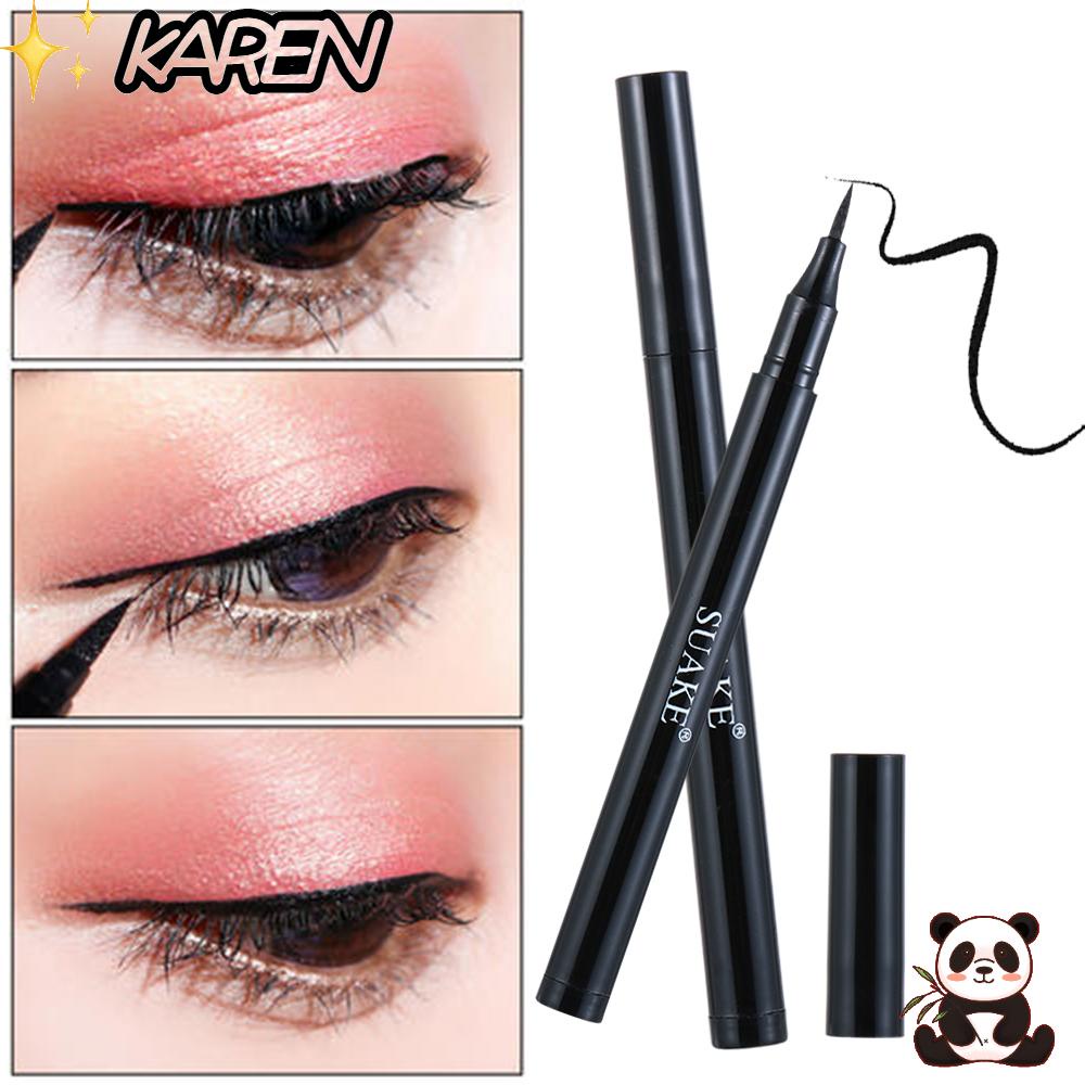 Bút Kẻ Mắt Dạng Lỏng Nhanh Khô Màu Đen/Nâu Chống Thấm Nước Lâu Trôi