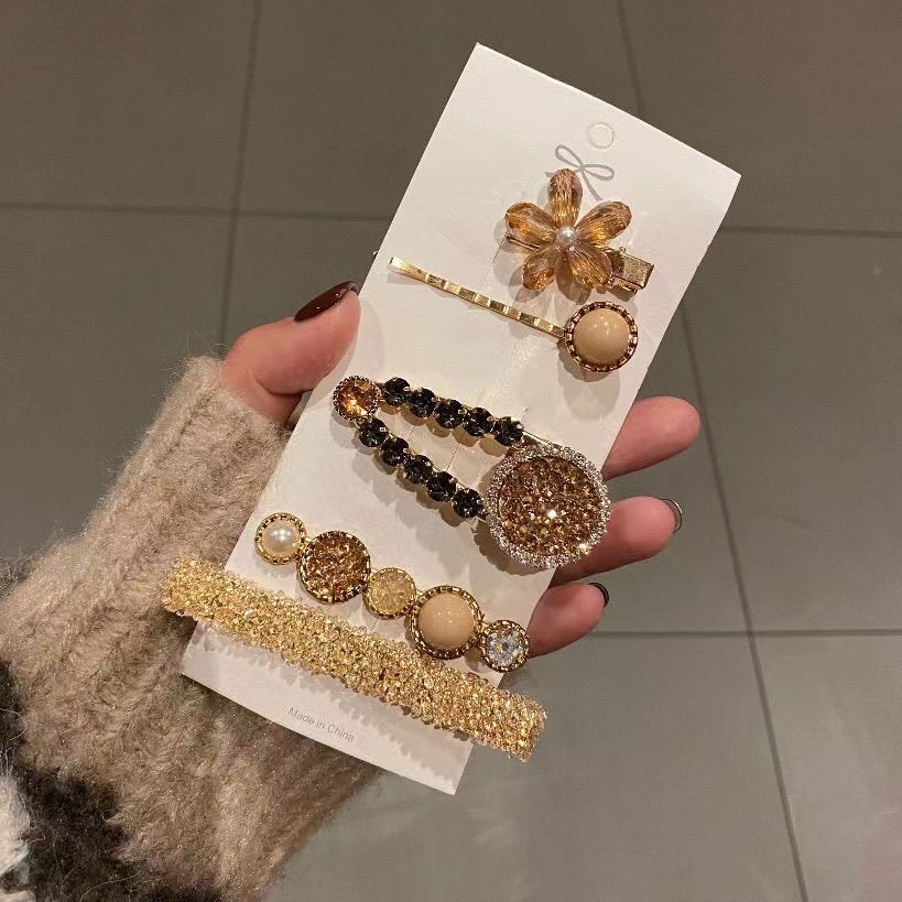 Set Kẹp Tóc Kim Loại Phong Cách Retro 2022