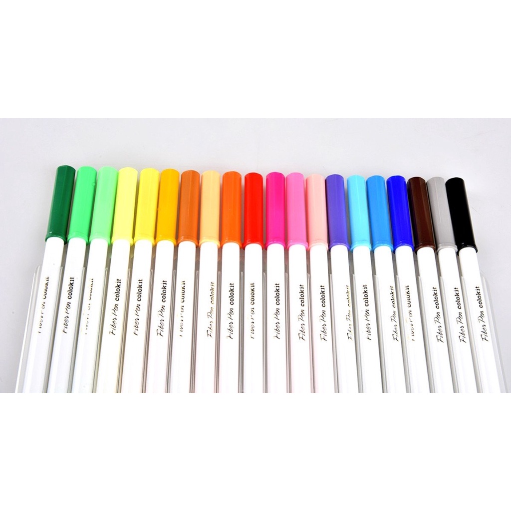 Bút lông màu Fiber Pen Colokit Tập Đoàn Thiên Long - Màu tươi sáng, an toàn cho trẻ em tô màu, sáng tạo