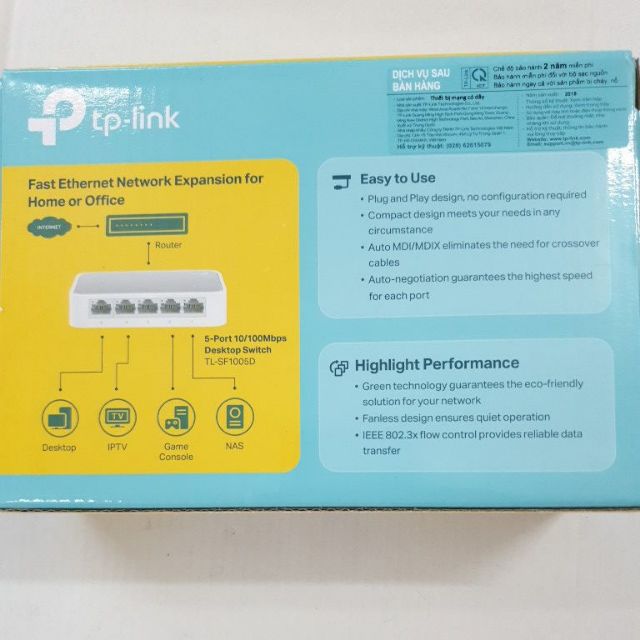 Bộ chia mạng 5 cổng tp-link 1005D