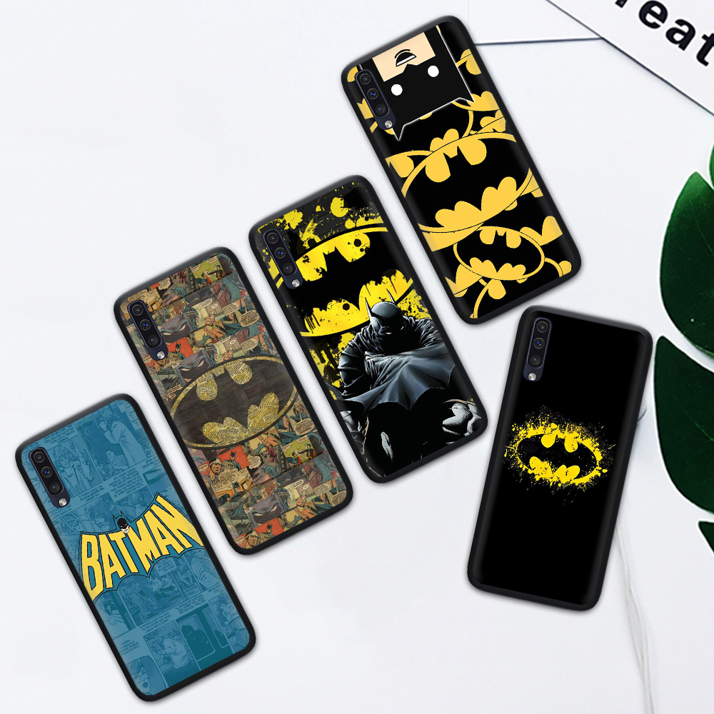 Ốp Điện Thoại Silicon In Logo Batman Chống Rơi Cho Samsung S6 S7 Edge Samsung S8 S9 S10 Plus