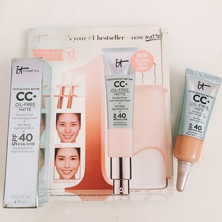 Kem nền IT Cosmetics CC Cream Oil Free Matte màu Light