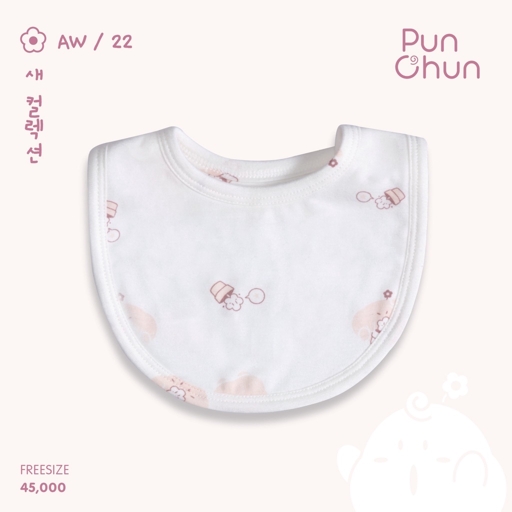 Punchun yếm tròn sơ sinh cho bé AW22D2205