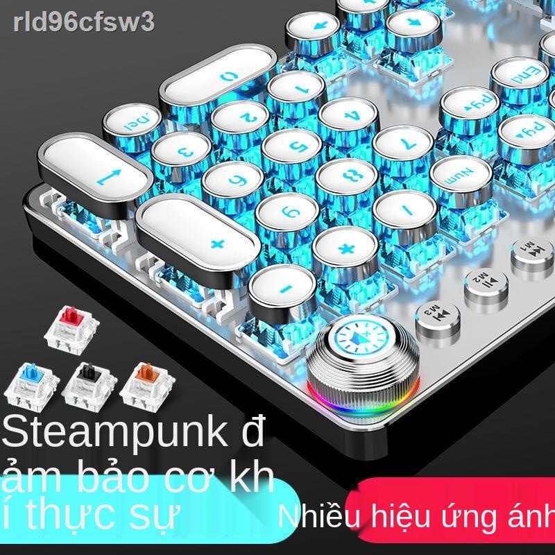 Bàn phím cơ thực tế trục màu xanh lá cây đen trà đỏ chơi game có dây máy tính xách tay để bộ chuột