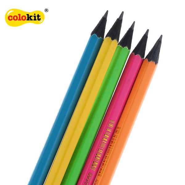 Vỉ 5 cây bút chì gỗ 2B Colokit GP-C01