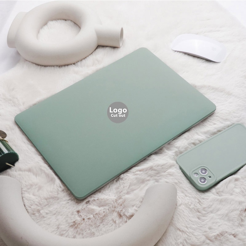 Vỏ Bảo Vệ Bàn Phím Cứng Màu Đậu Xanh Lá 2020 2021 Cho 2022 Macbook pro Air M1 M2 A2337 A2338 A2681 A2941