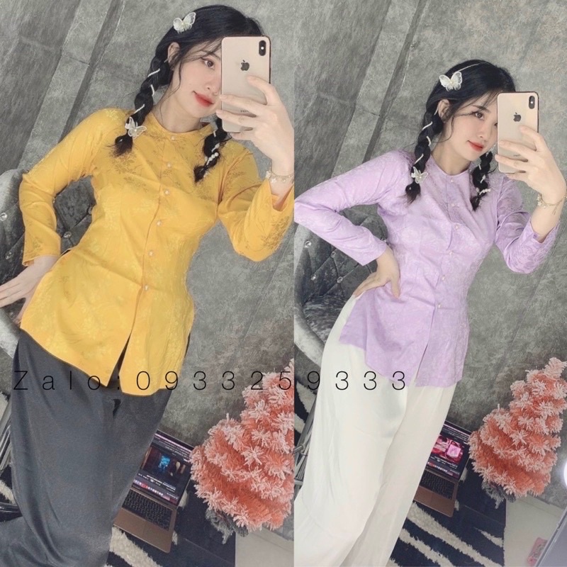 ĐỒ LAM ĐI CHÙA  Quần Áo Bà Ba Gấm