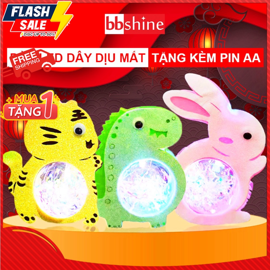 Lồng đèn trung thu chiếu sáng hình thú BBShine, Đèn lồng trung thu nhiều sắc màu cho bé hot t