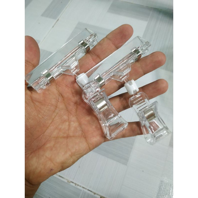 Set 5-10 kẹp mica 2 đầu , kẹp bảng giá. | BigBuy360 - bigbuy360.vn