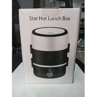 Hộp cơm cắm điện giữ nhiệt 2 tầng inox 304 cao cấp giúp hâm nóng thức ăn tiện dụng