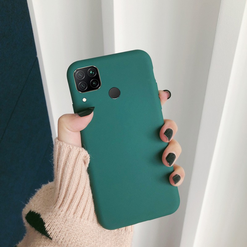 Ốp Điện Thoại Silicone Mềm Màu Kẹo Cho OPPO Realme C15 C12 Realme C15 C12 C 15 12