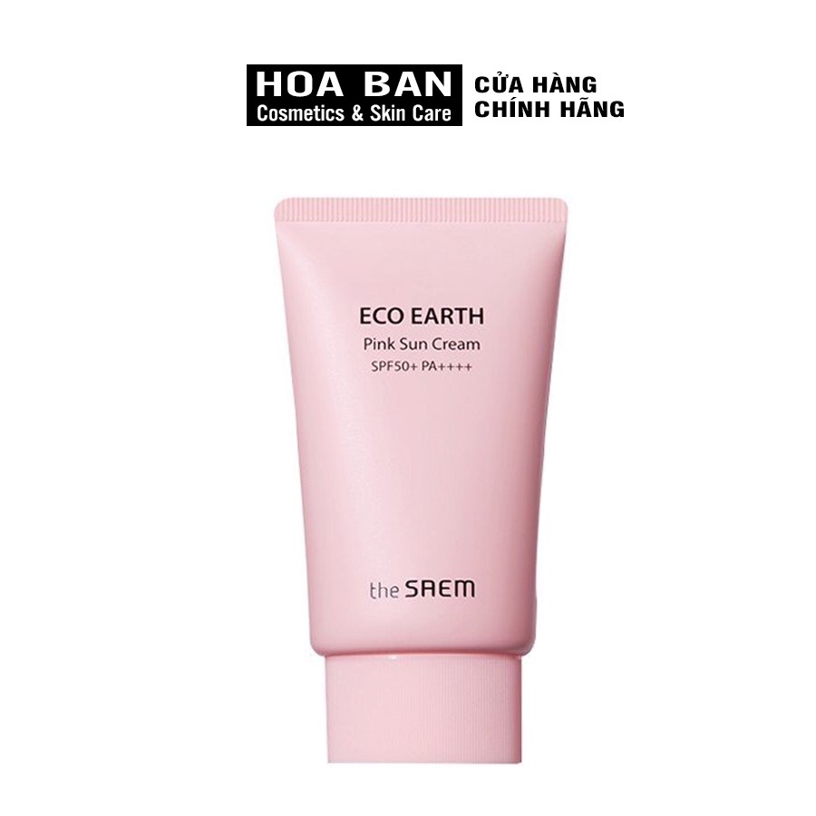 Kem Chống Nắng The Saem Kcn Eco Earth Power Sun Cream EX - Hoa Ban Cosmetic