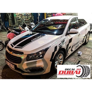 Tem dán sườn xe cruze