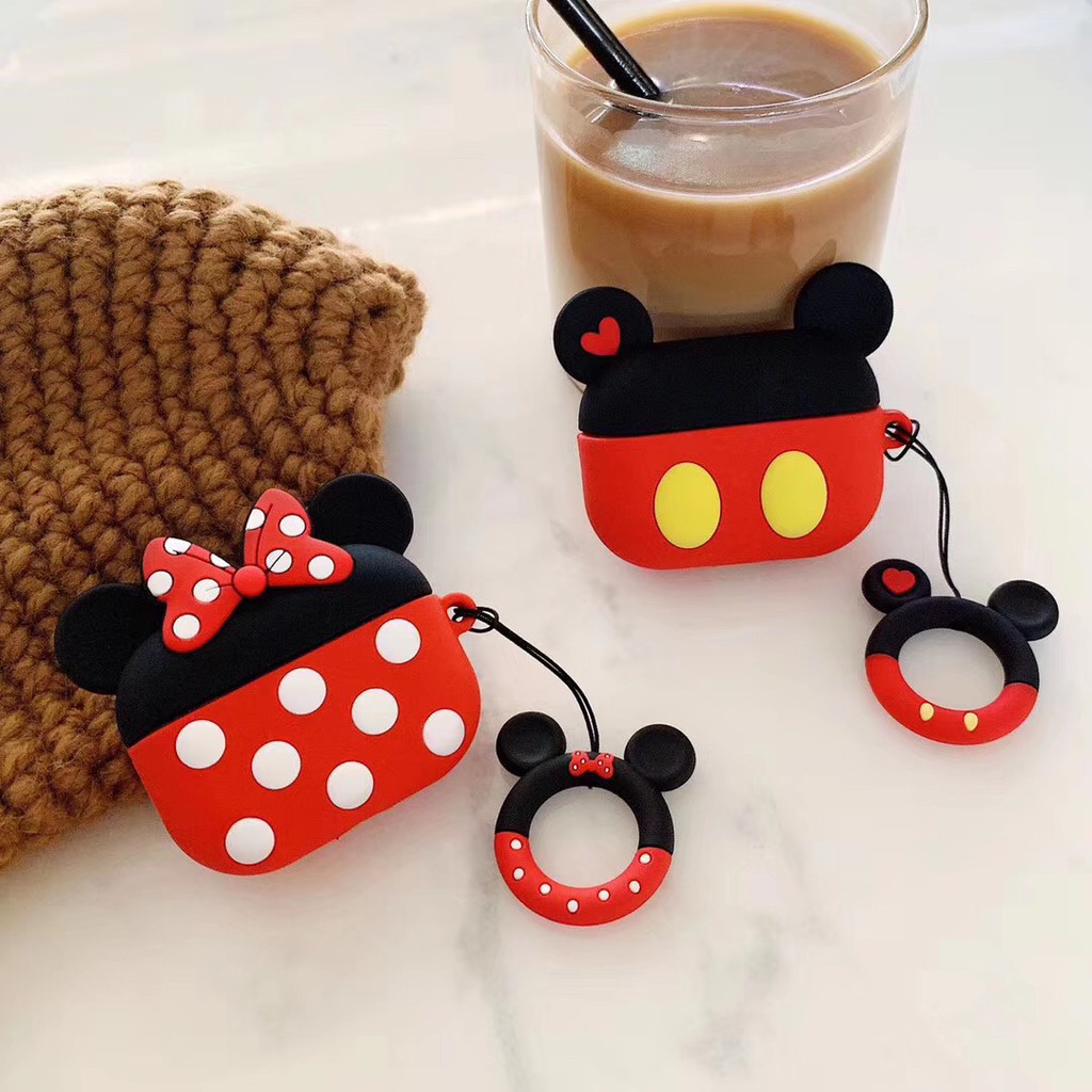 Hộp Đựng Tai Nghe Airpods Hình Chuột Mickey/Minnie 1/2/3