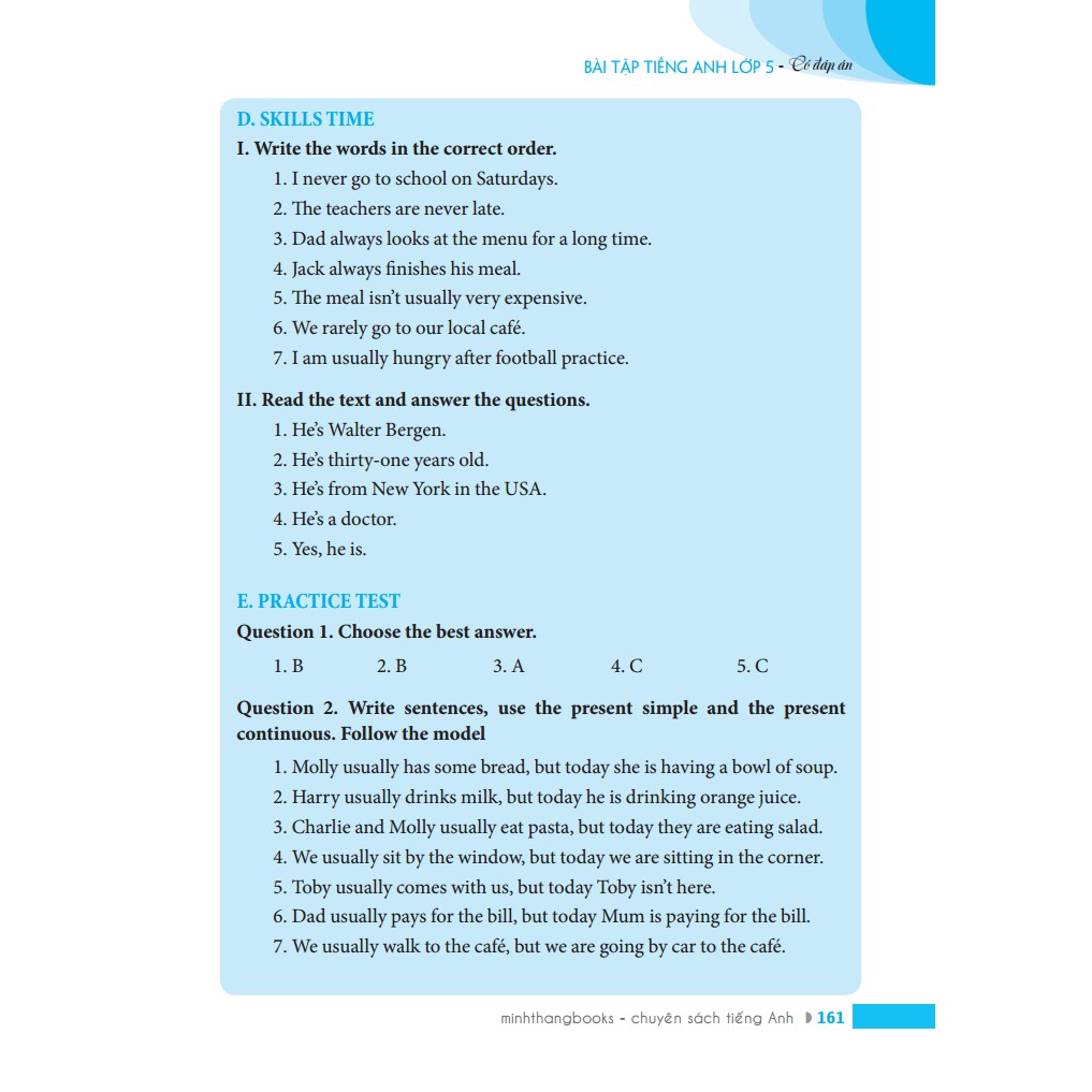 Sách - Bài tập tiếng Anh lớp 5 (bìa mềm) Tái bản theo chương trình mới