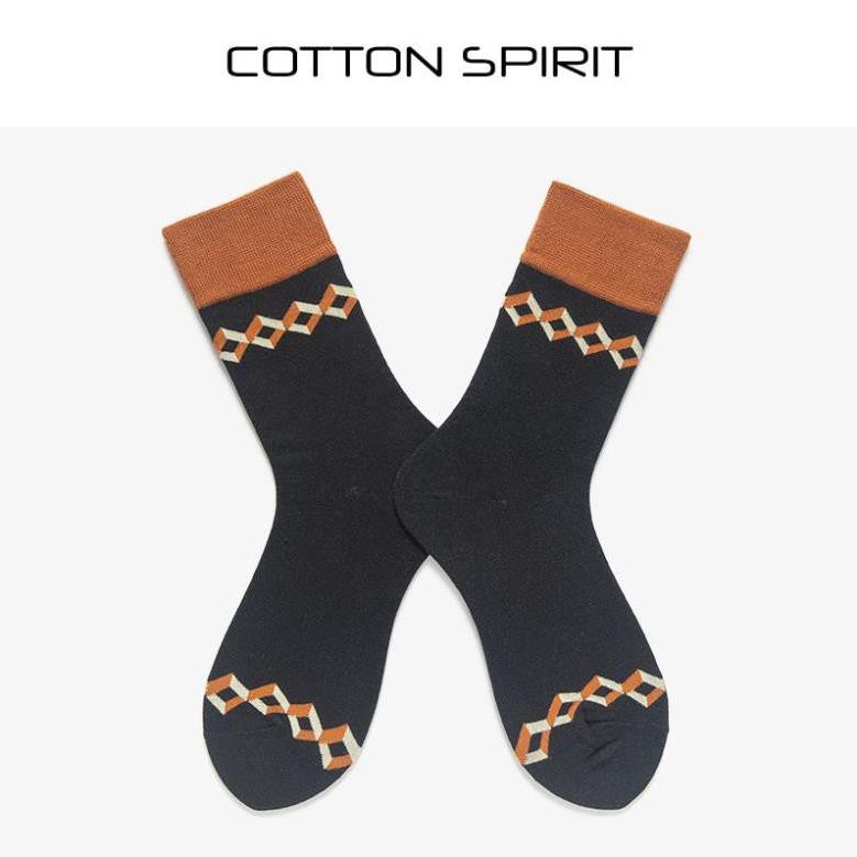 Vớ Cổ Cao Cotton Họa Tiết Retro Nhật Bản Tất Dài Cổ Cao Nam Nữ Unisex cá tính Hàn Quốc