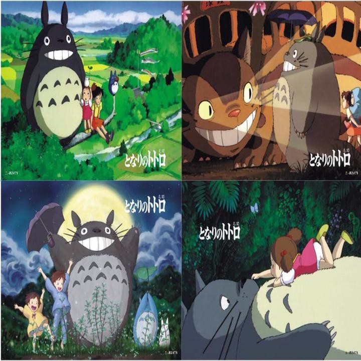 Poster Totoro tranh treo album ảnh in hình anime chibi đẹp