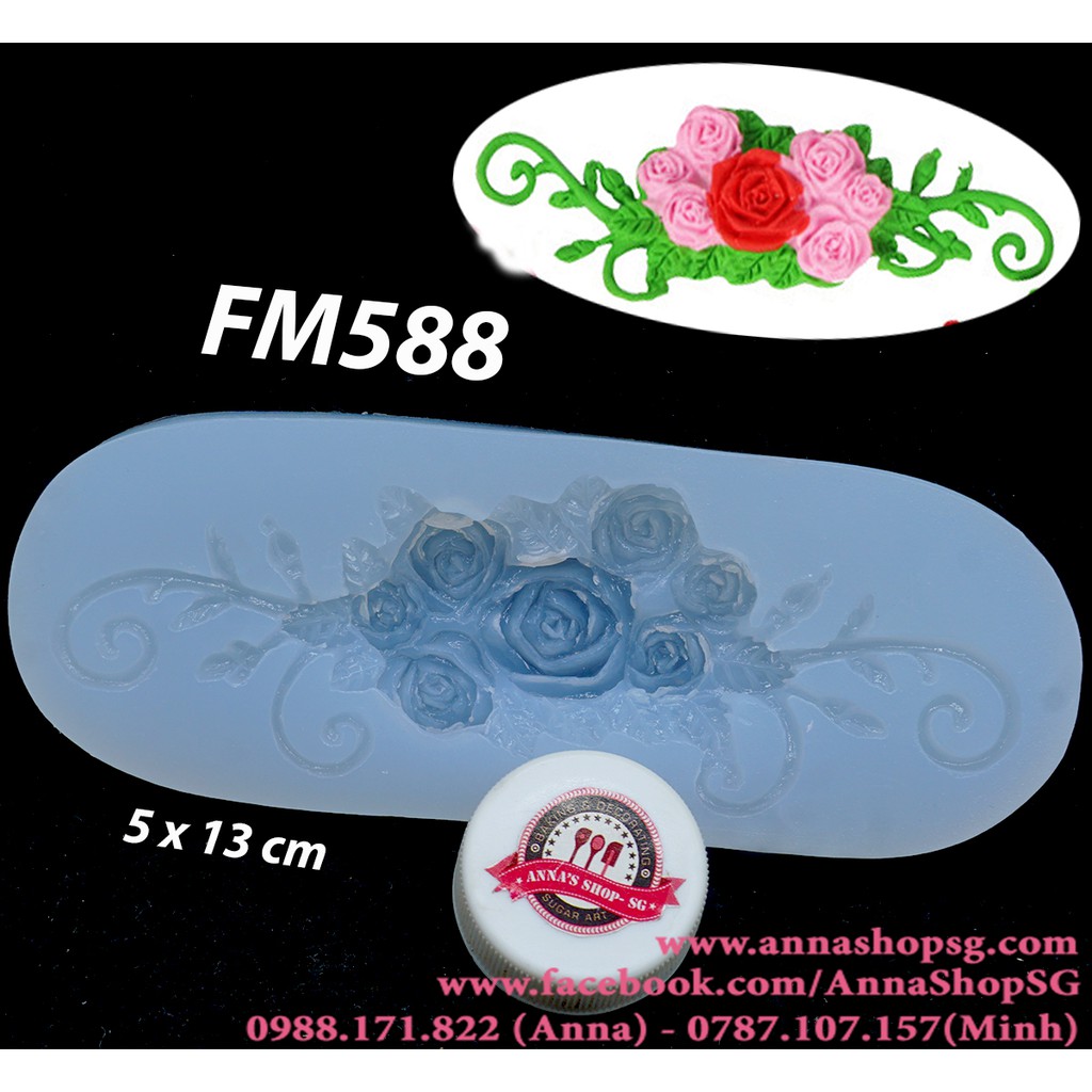KHUÔN CHÙM HOA VÀ CÀNH FM588