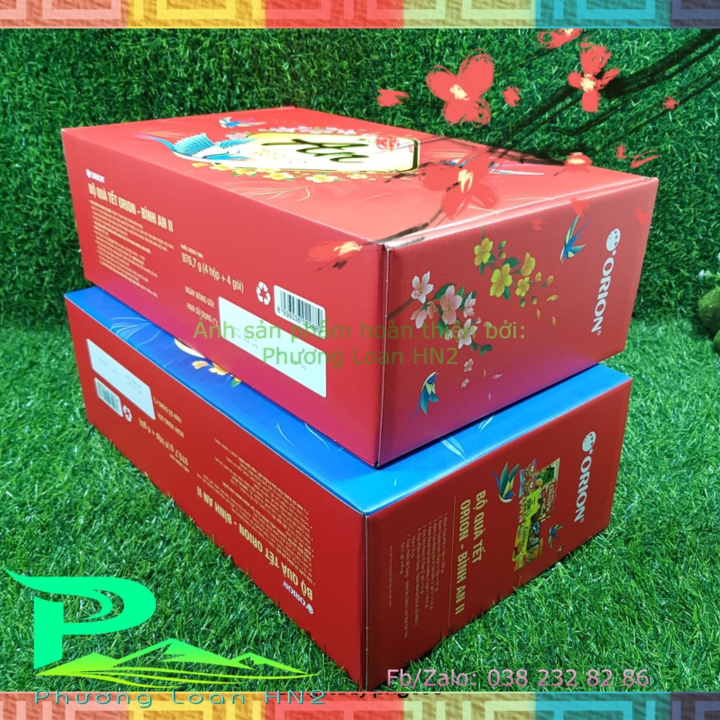 Bộ quà Tết Orion - Bình An II - Hộp quà An Size đại kèm Túi đựng, Bộ quà Tết sang trọng, đầy sắc Xuân, An lành, May mắn | BigBuy360 - bigbuy360.vn
